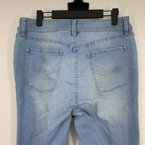 Idyllwind Jeans Holston Blue Denim High Rise Front Seam Boot Flare - Picture 7 of 9